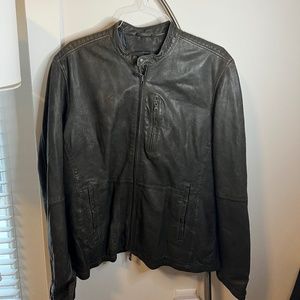 Johnny Varvatos Designer Leather Jacket - New without Tags - XL